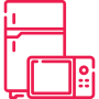 Fridge and Microwave