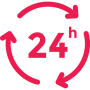 24Hrs Hot Water